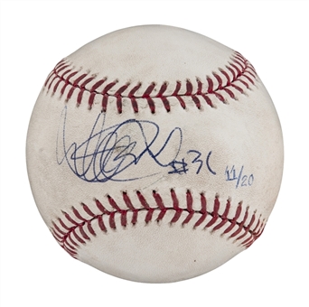 2013 Ichiro Suzuki Game Used and Signed OML Selig Baseball From 5/5/13 Game - Oakland As at New York Yankees (MLB Authenticated)